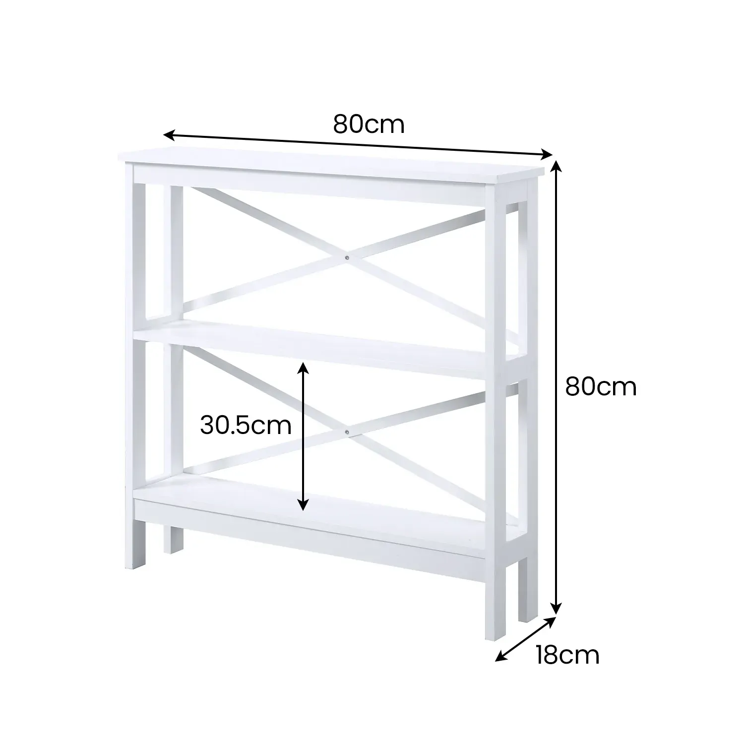 Sarantino Faustine Thin Cross Console Table Price