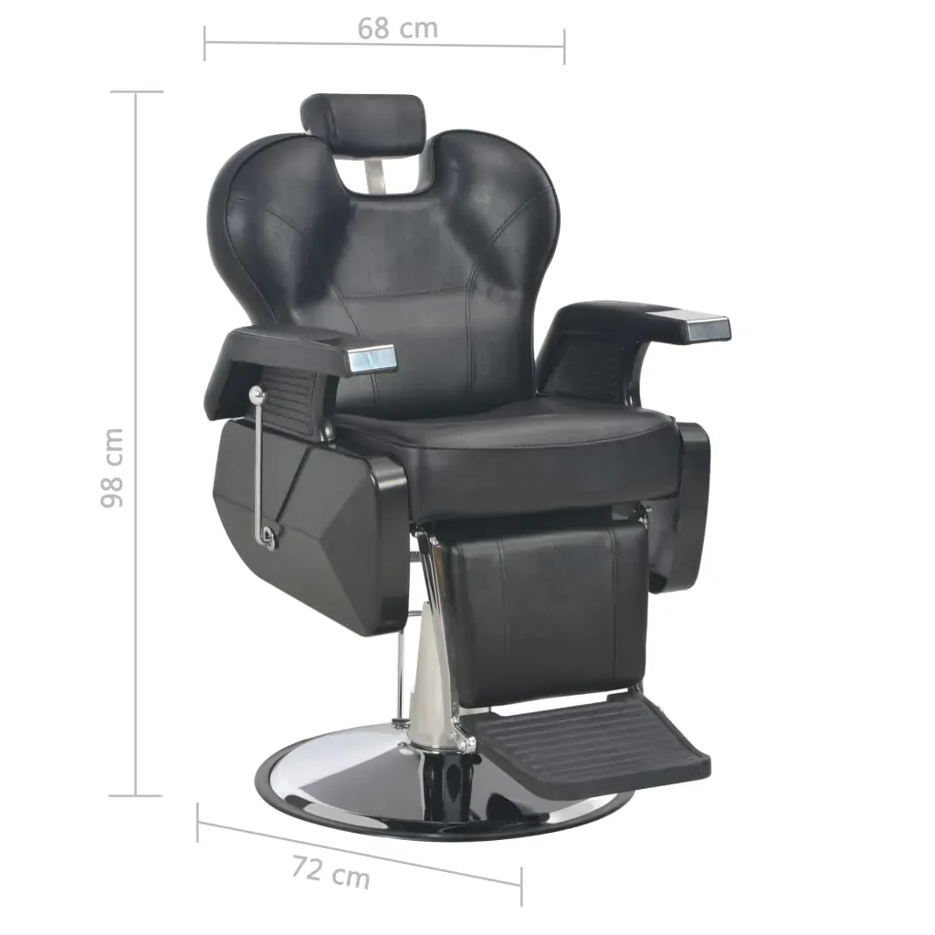 Barber Chair Black 72x68x98 cm Faux Leather Price