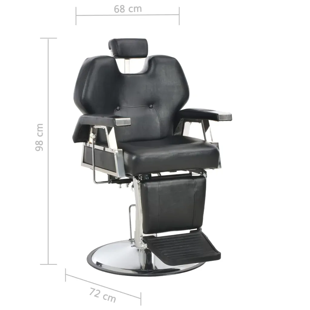 Barber Chair Black 72x68x98 cm Faux Leather Price