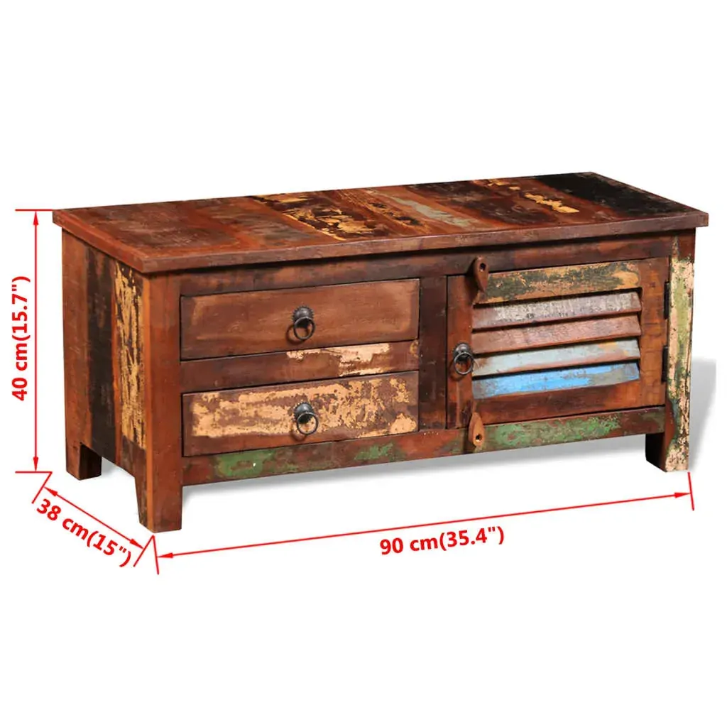 Reclaimed TV Hi-Fi Cabinet Side Cabinet Solid Wood Price