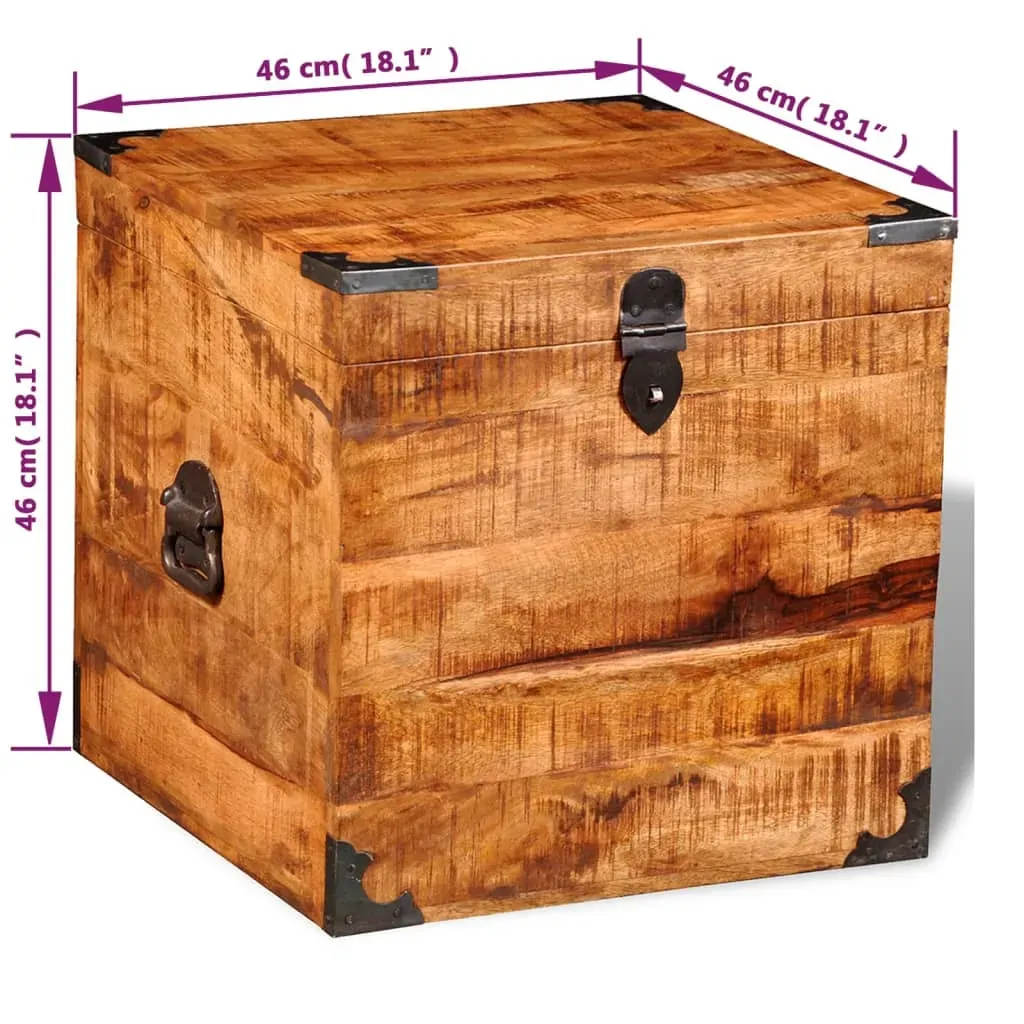Storage Chest Cubic Rough Mango Wood Price