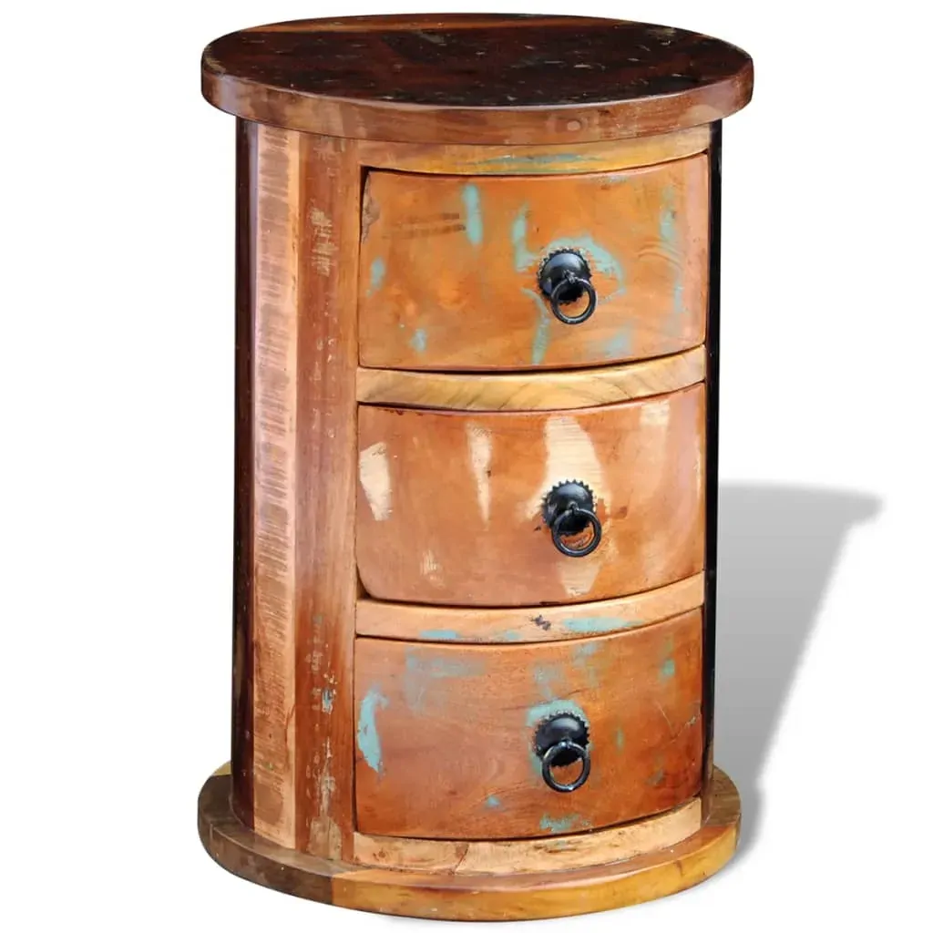 Reclaimed Cabinet with 3 Drawers Solid Wood Price