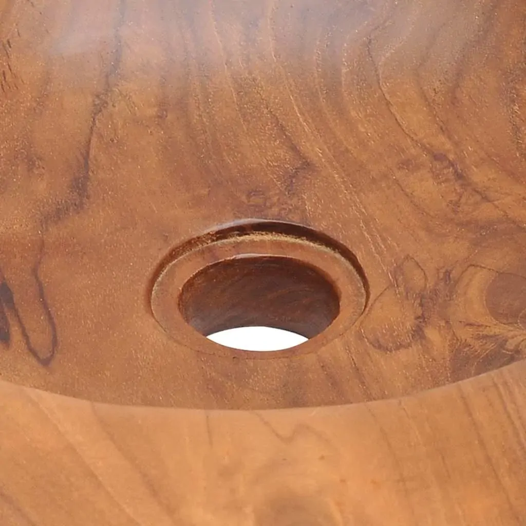 Basin Solid Teak 45 cm Price