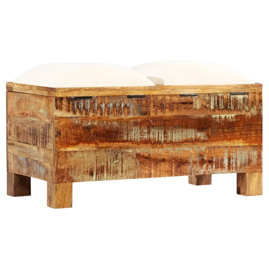 Storage Bench Solid Reclaimed Wood 80x40x40 cm Price