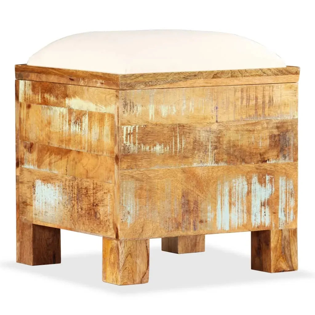 Storage Bench Solid Reclaimed Wood 40x40x45 cm Price