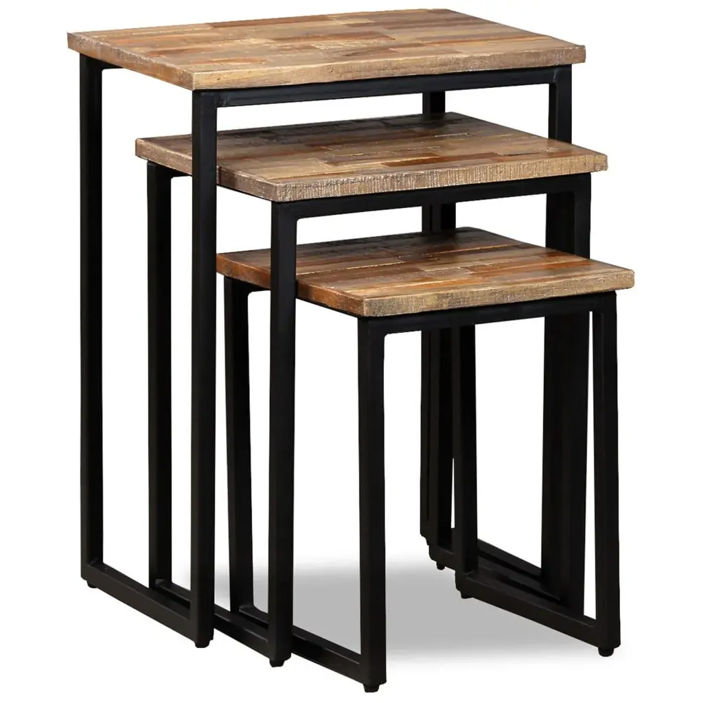 3 Piece Nesting Coffee Table Set Solid Reclaimed Teak Price