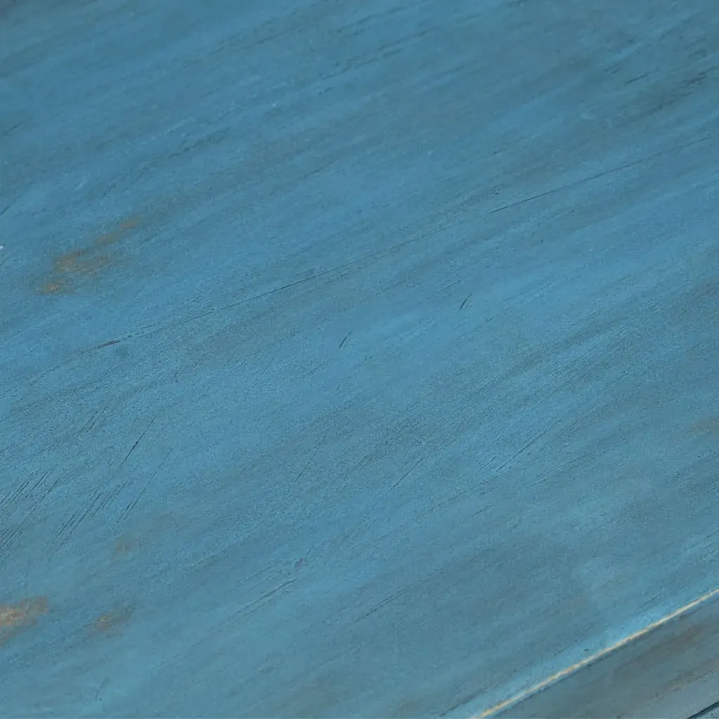 Bedside Table Solid Mango Wood 40x30x50 cm Blue Price