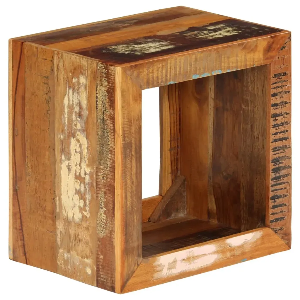 Stool 40x30x40 cm Solid Reclaimed Wood Price