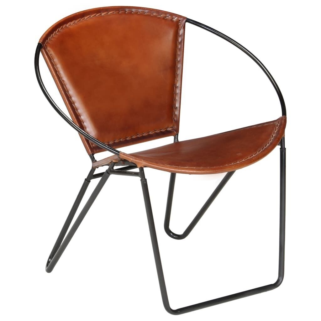 Chair Brown Real Leather Price