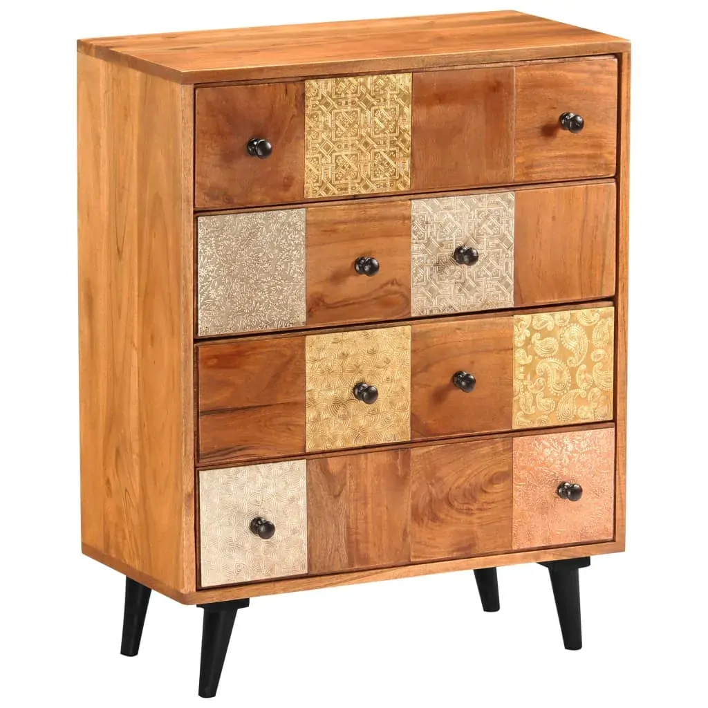 Chest of Drawers 60x30x75 cm Solid Acacia Wood Price