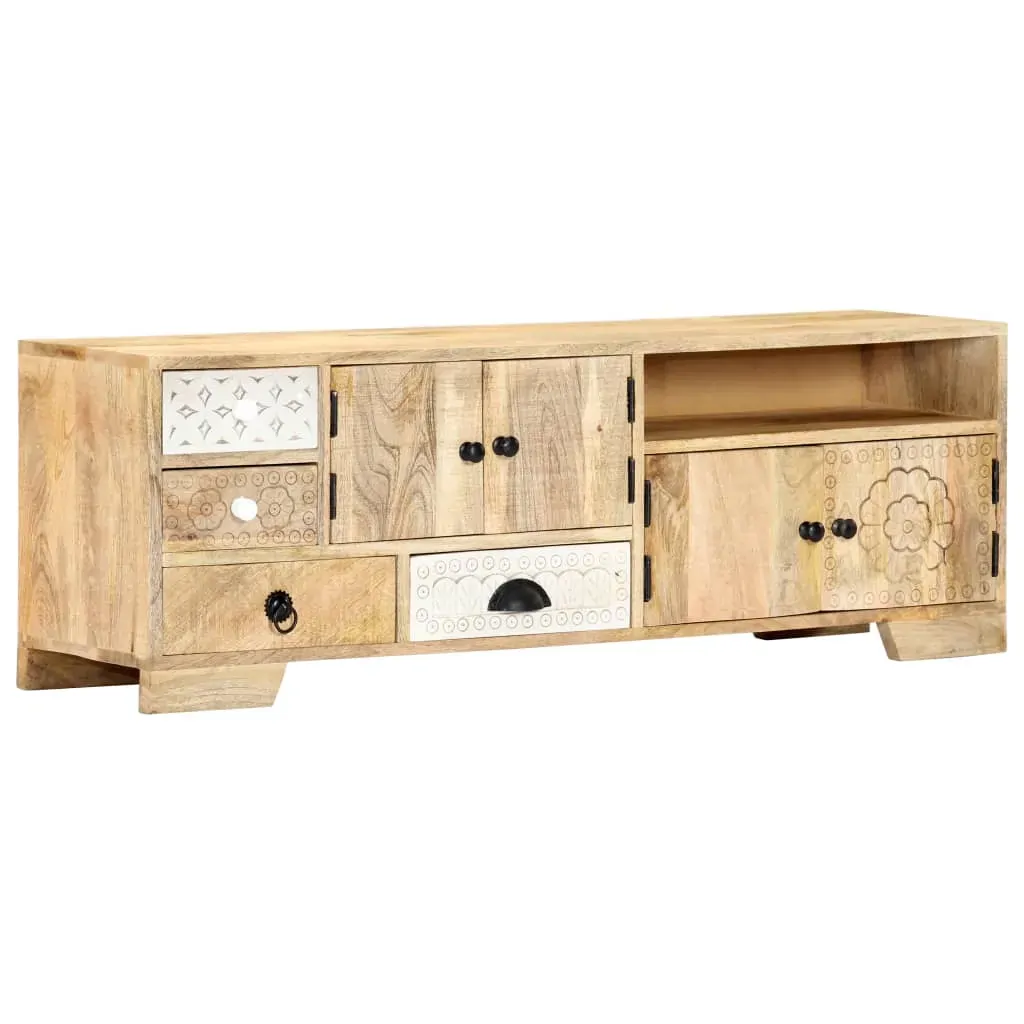 TV Cabinet 120x30x40 cm Solid Mango Wood Price