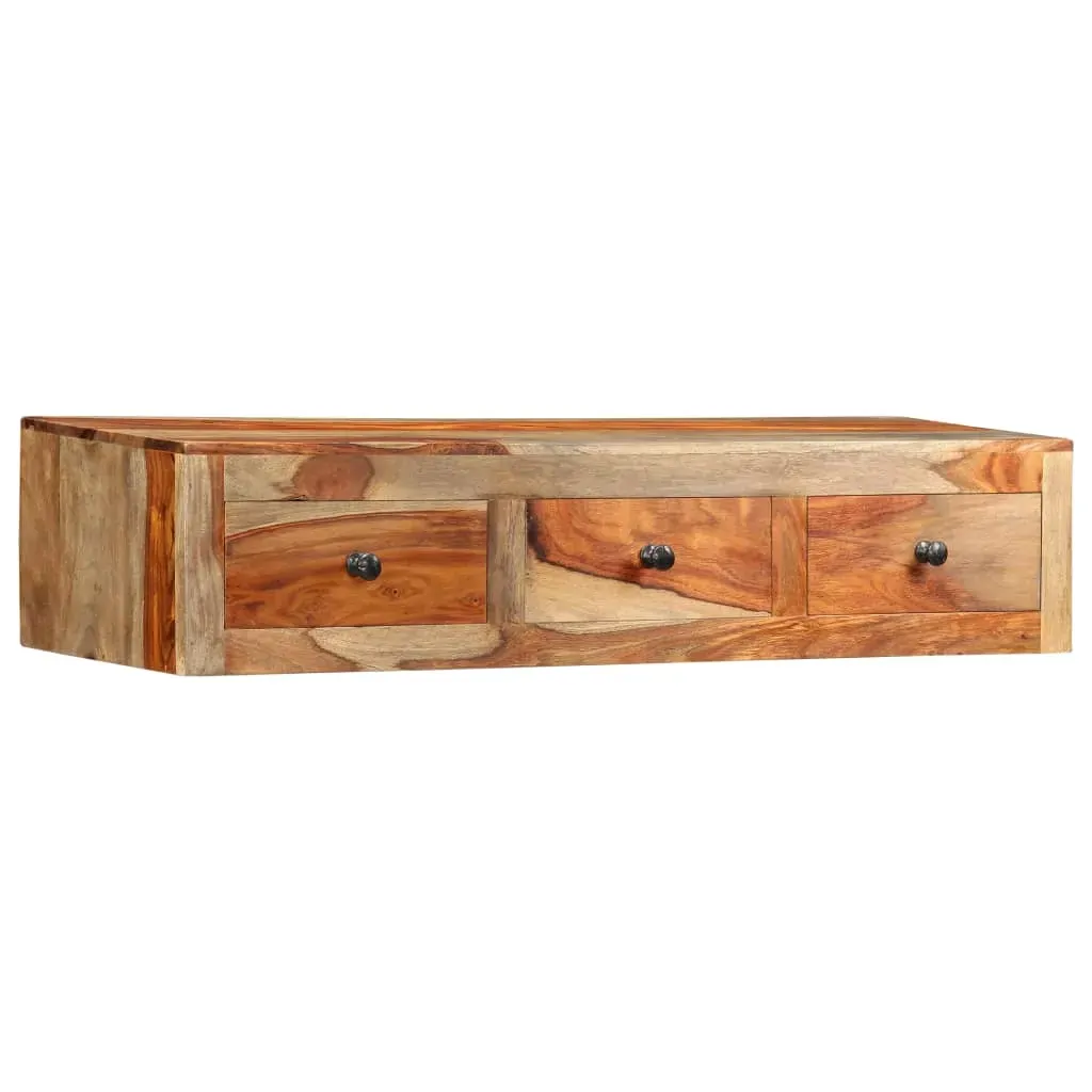 Wall Console Table 100x25x20 cm Solid Acacia Wood Price