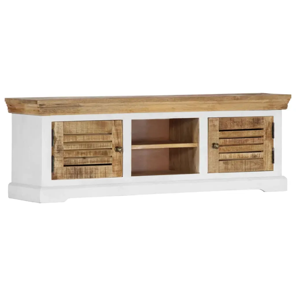 TV Cabinet 118x30x40 cm Solid Mango Wood Price