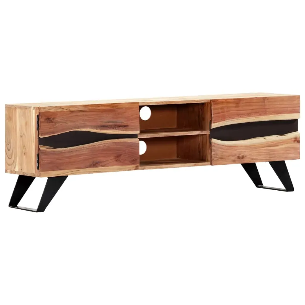 TV Cabinet 140x30x45 cm Solid Acacia Wood Price