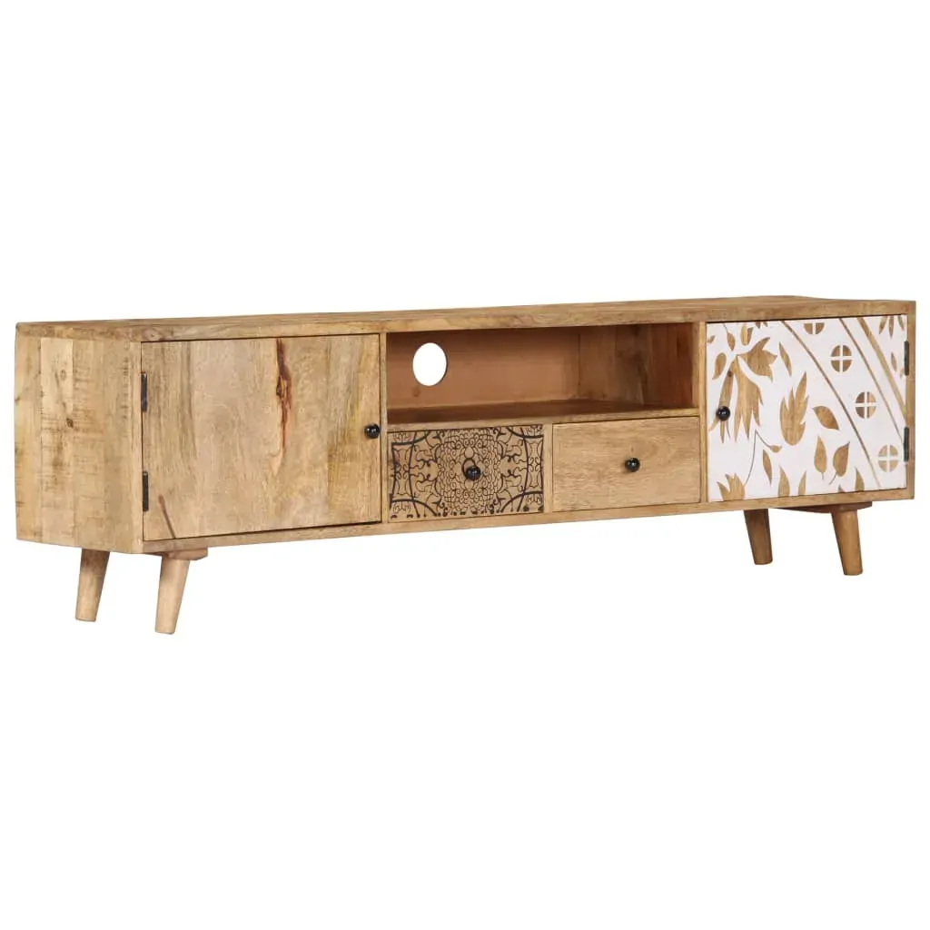 TV Cabinet 140x30x40 cm Solid Mango Wood Price