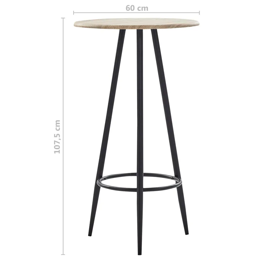 3 Piece Bar Set Plastic Black Price