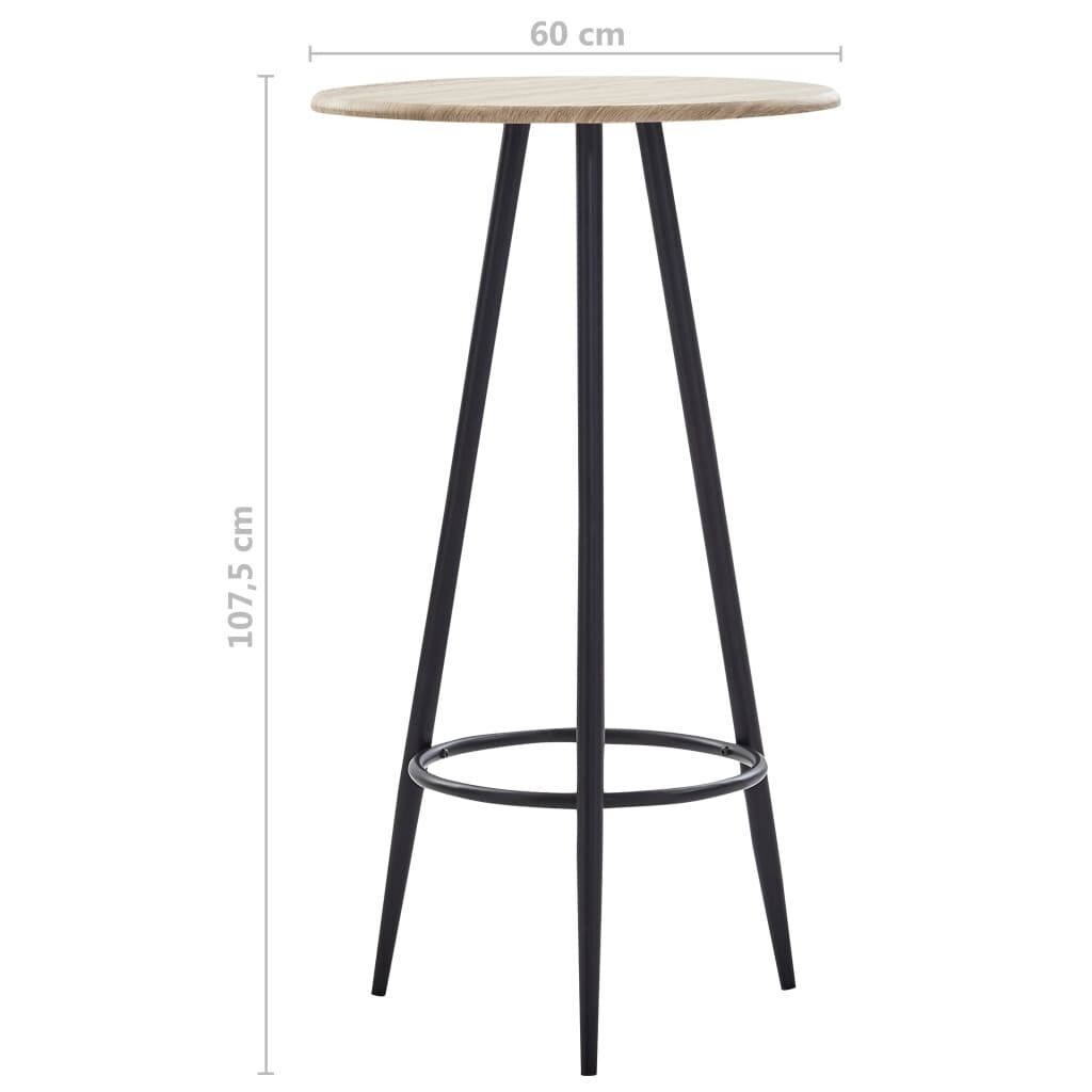 5 Piece Bar Set Plastic Black Price