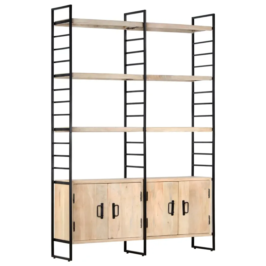 4-Tier Bookcase 124x30x180 cm Solid Mango Wood Price