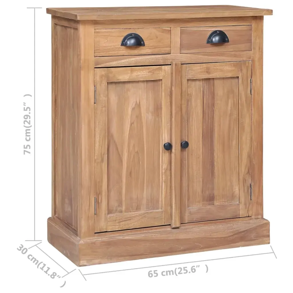 Side Cabinet 65x30x75 cm Solid Teak Price