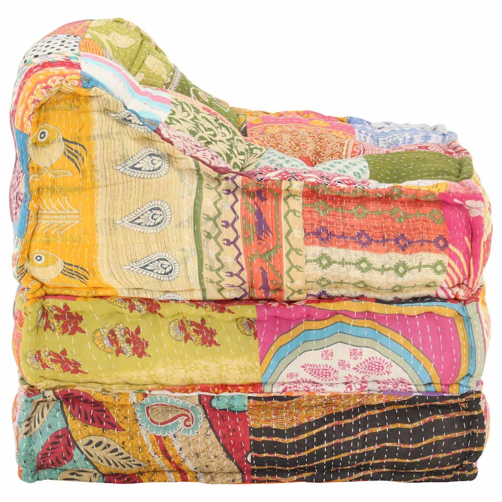 Modular Pouffe Patchwork Fabric Price