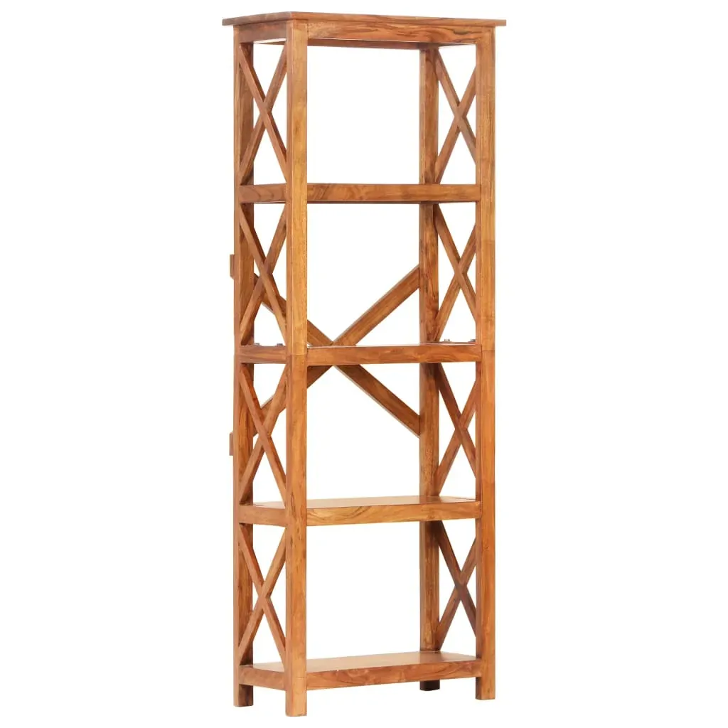 Bookshelf 60x30x160 cm Solid Acacia Wood Honey Finish Price
