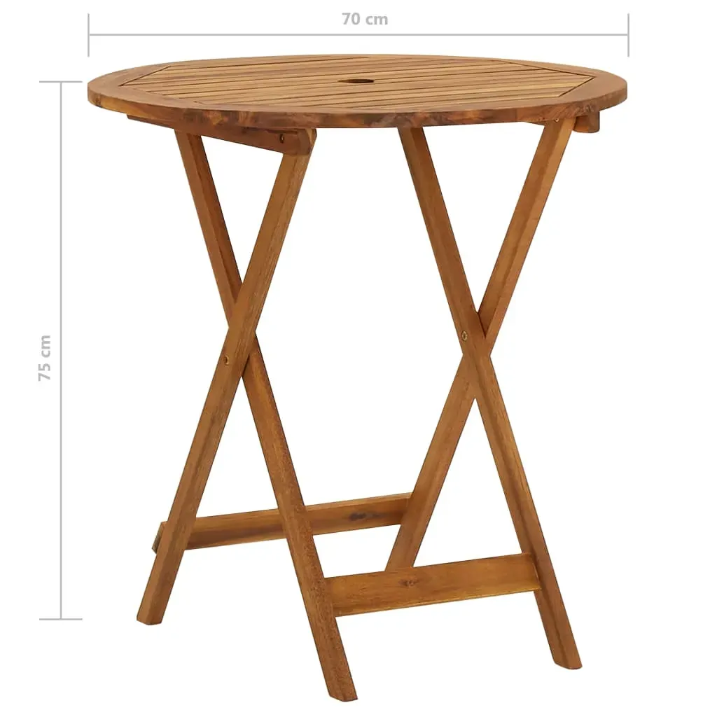 3 Piece Folding Garden Dining Set Solid Acacia Wood Price