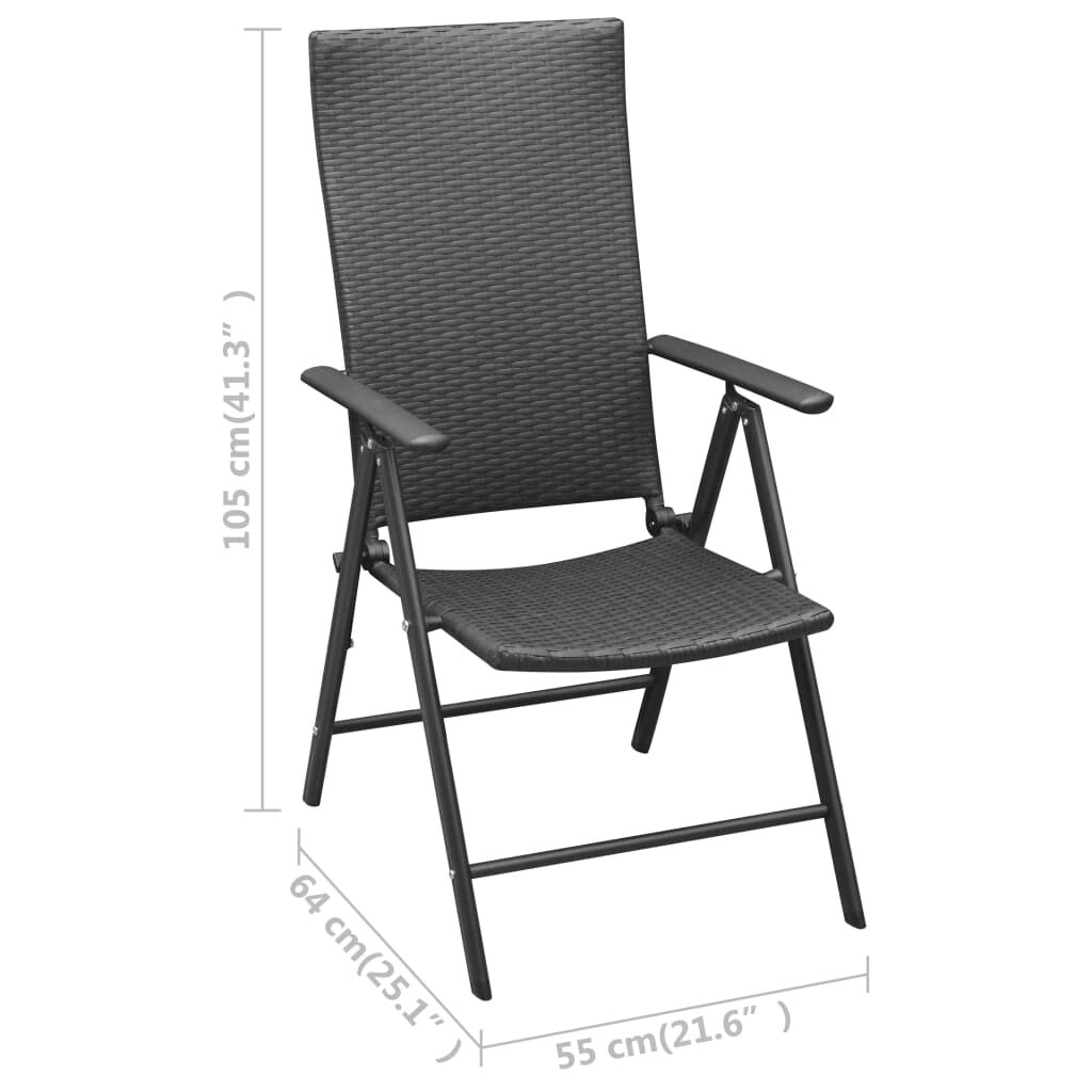 7 Piece Garden Dining Set Black and Brown Price