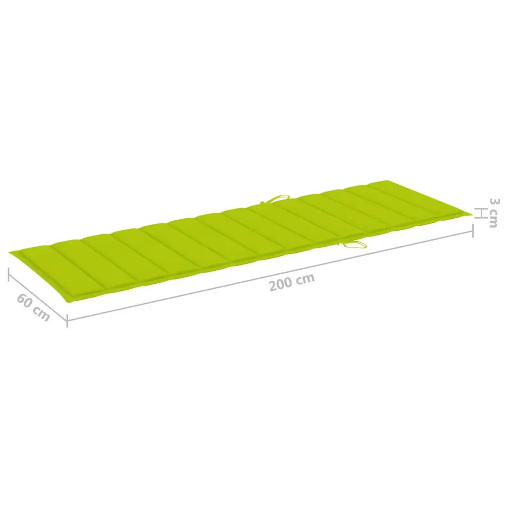 Garden Sun Lounger with Table and Cushion Solid Acacia Wood Price