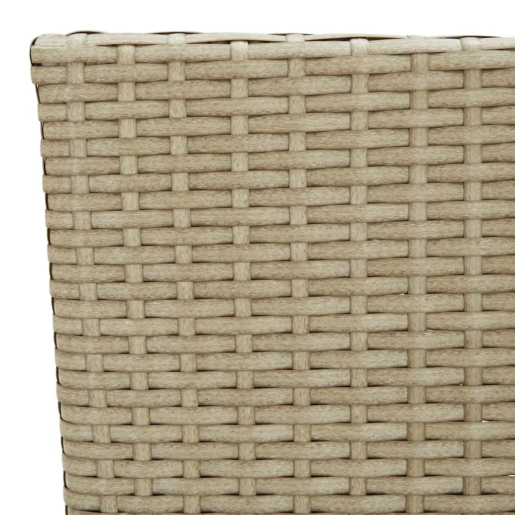 3 Piece Garden Dining Set Beige Price