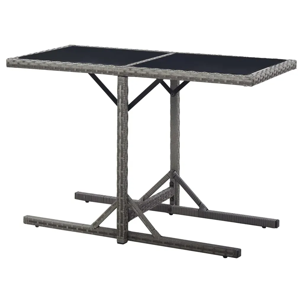 3 Piece Garden Dining Set Grey Price