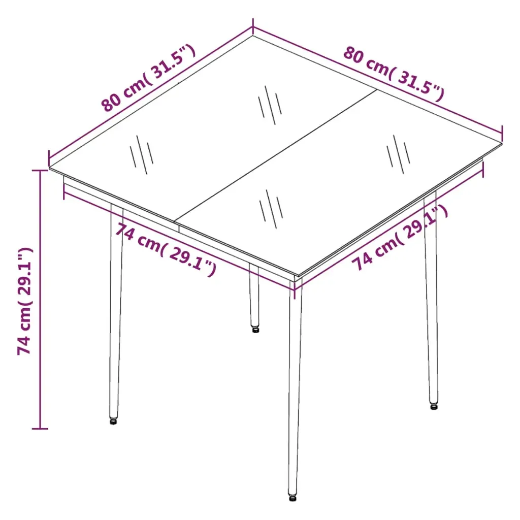 3 Piece Garden Dining Set Black PVC Rattan Price