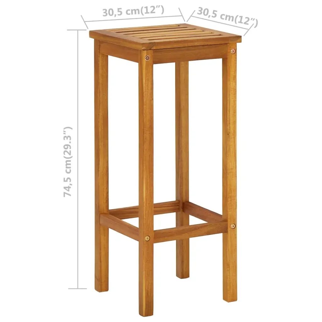 3 Piece Balcony Bar Set Solid Acacia Wood Price