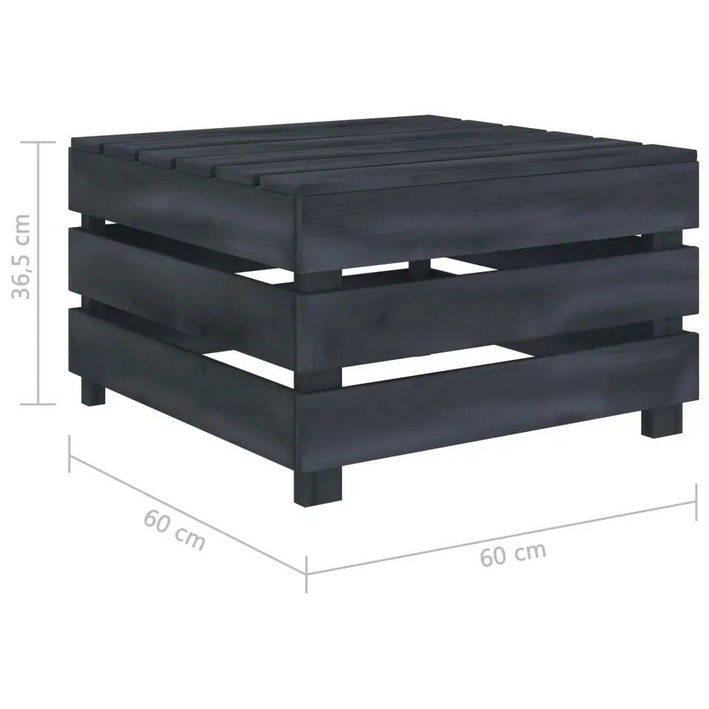 2 Piece Garden Pallet Lounge Set Grey Wood Price