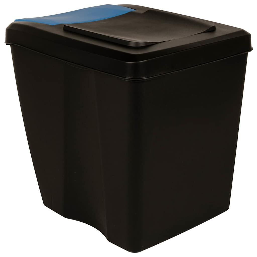 Stackable Garbage Bin Boxes 3 pcs Anthracite 75 L Polypropylene Price