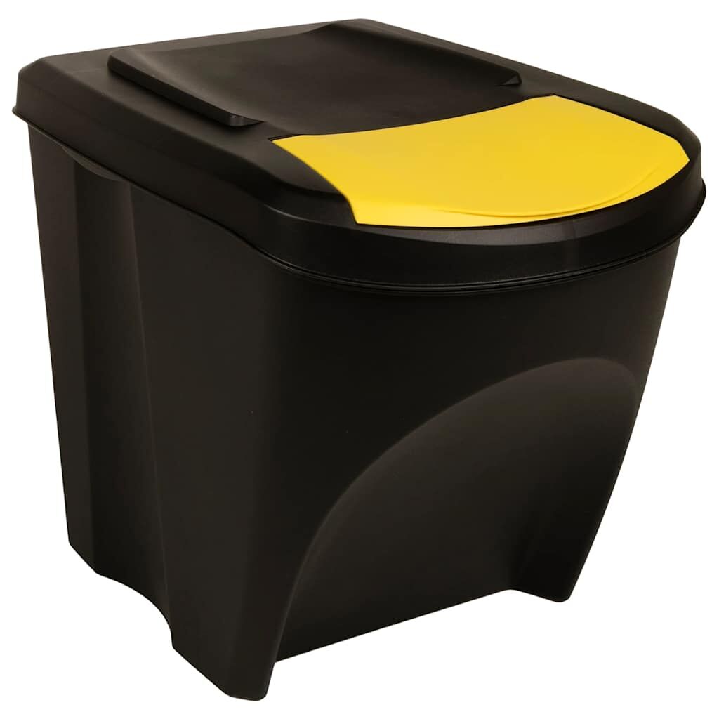 Stackable Garbage Bin Boxes 4 pcs Anthracite 100 L Polypropylene Price