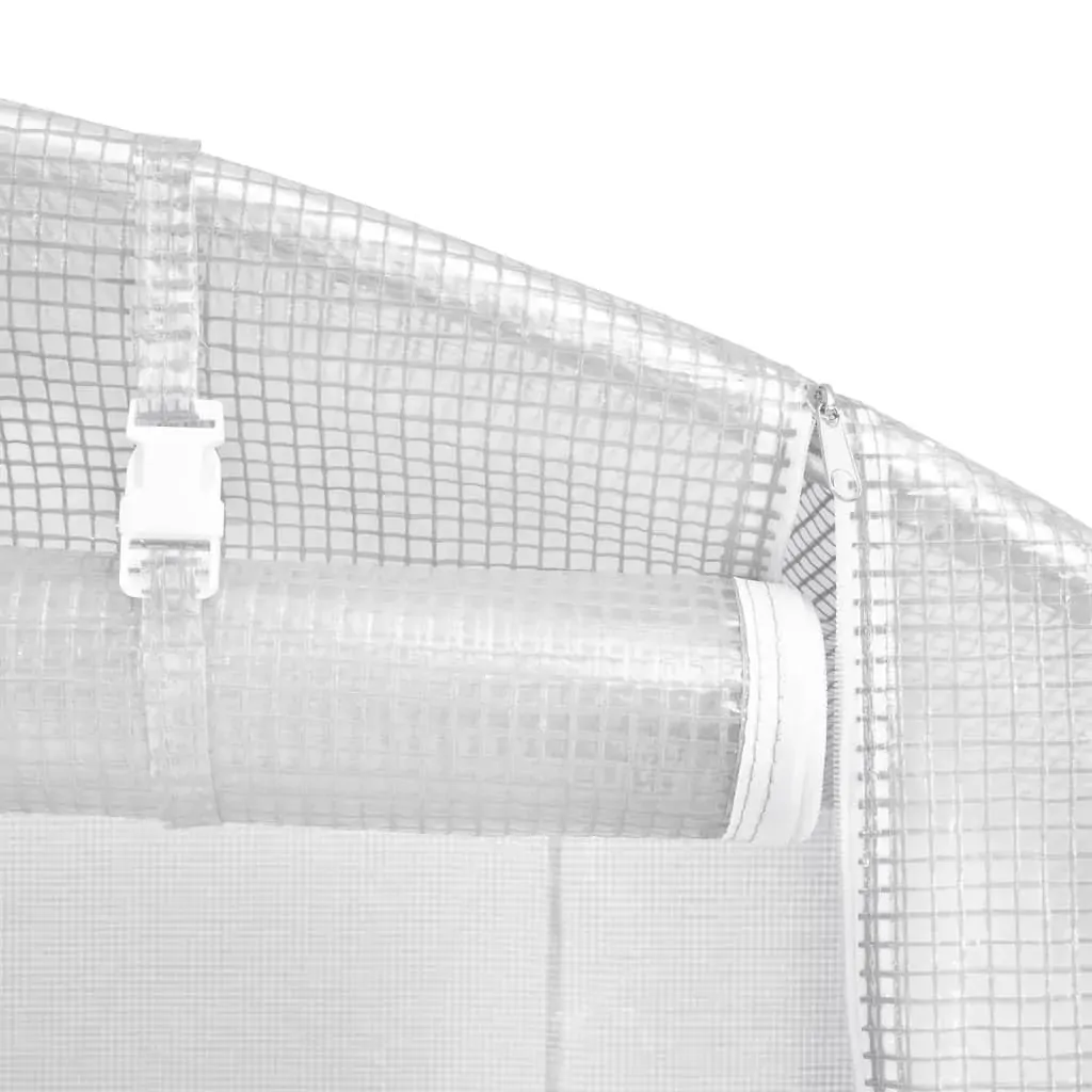 Greenhouse with Steel Frame White 88 m² 22x4x2 m Price