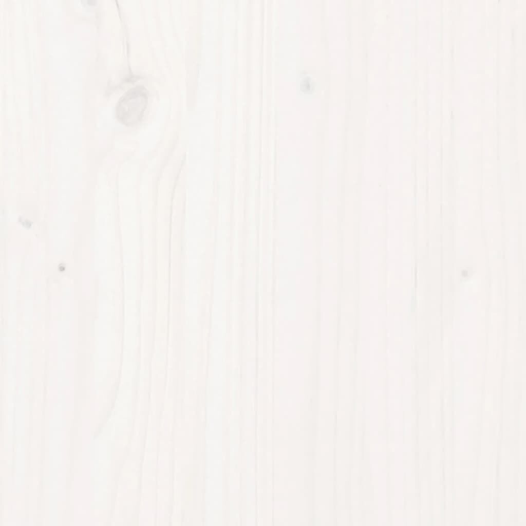 Bed Frame without Mattress White 135x190 cm Solid Wood Pine Price