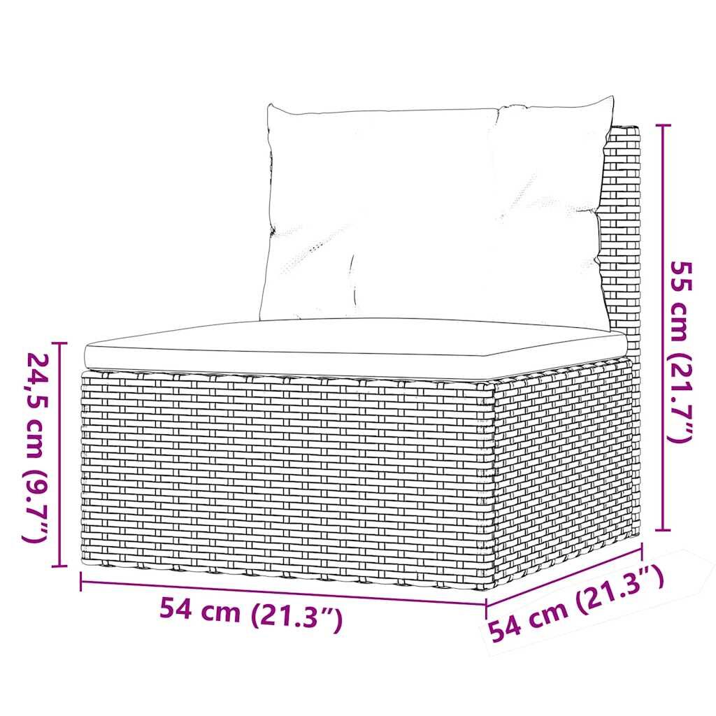 3 Piece Garden Lounge Set with Cushions Grey Poly Rattan Price