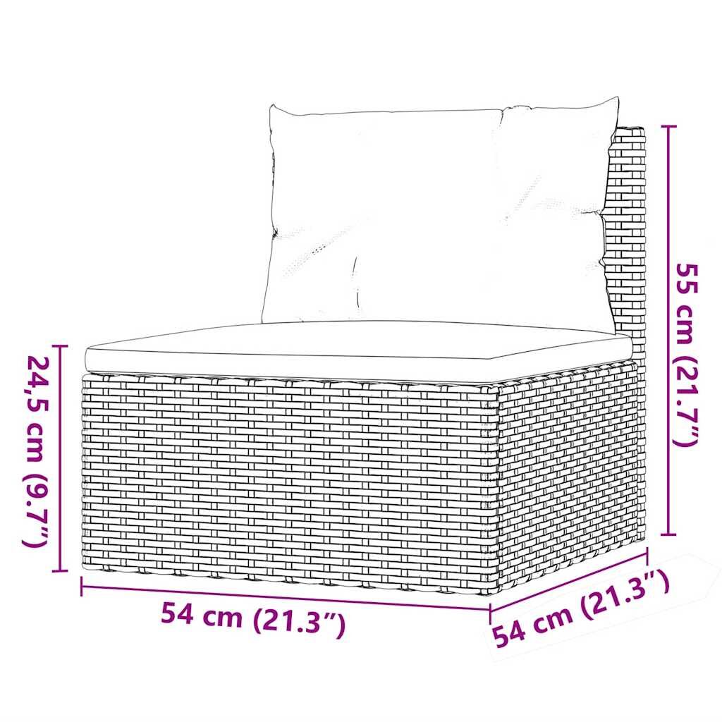 3 Piece Garden Lounge Set with Cushions Grey Poly Rattan Price