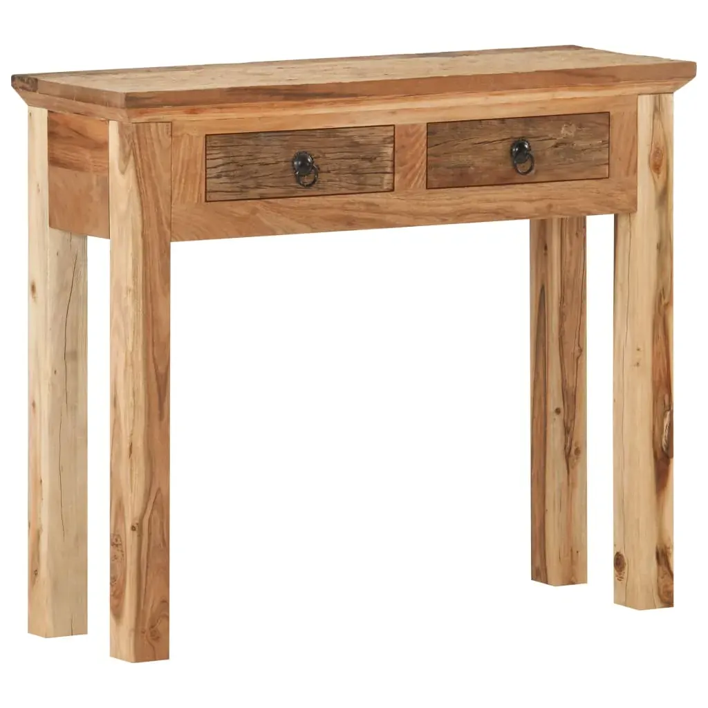 Console Table 90.5x30x75cm Solid Acacia Wood and Reclaimed Wood Price