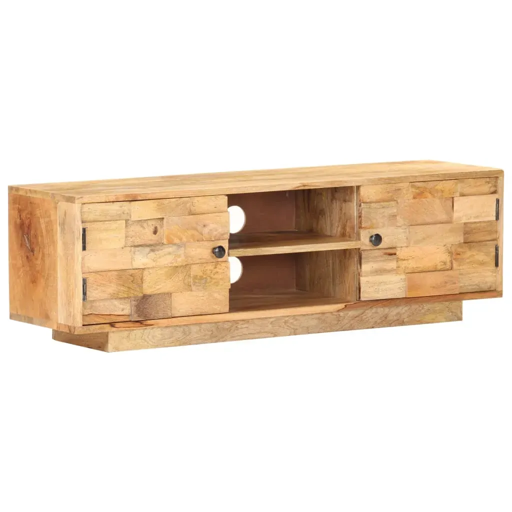 TV Cabinet 116x30x35 cm Solid Mango Wood Price