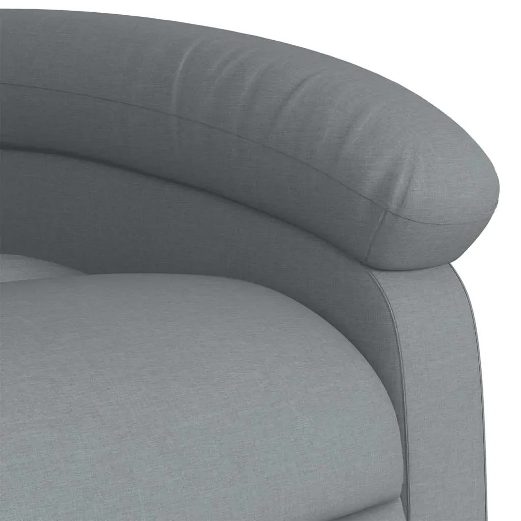 Electric Massage Recliner Chair Light Grey Fabric Price