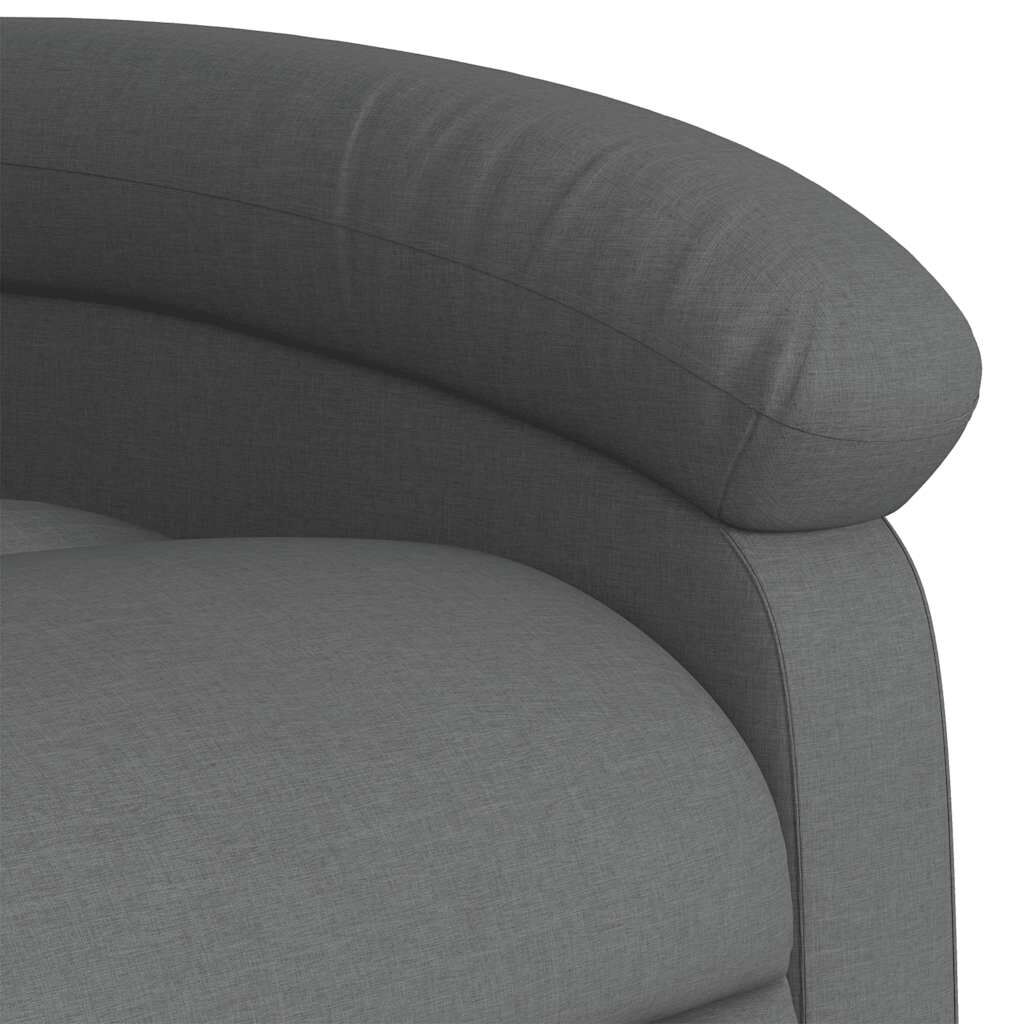 Stand up Massage Recliner Chair Dark Grey Fabric Price