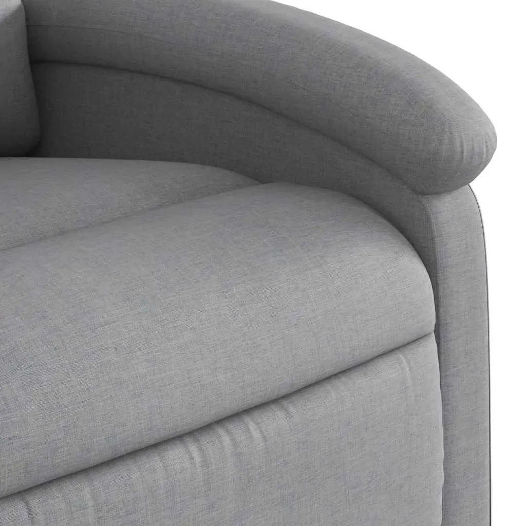 Electric Massage Recliner Chair Light Grey Fabric Price