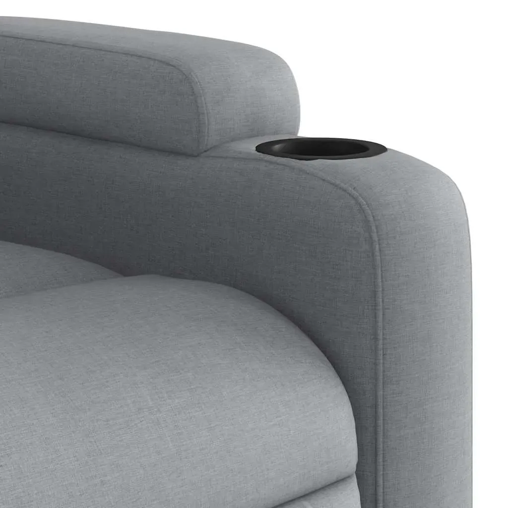 Electric Massage Recliner Chair Light Grey Fabric Price