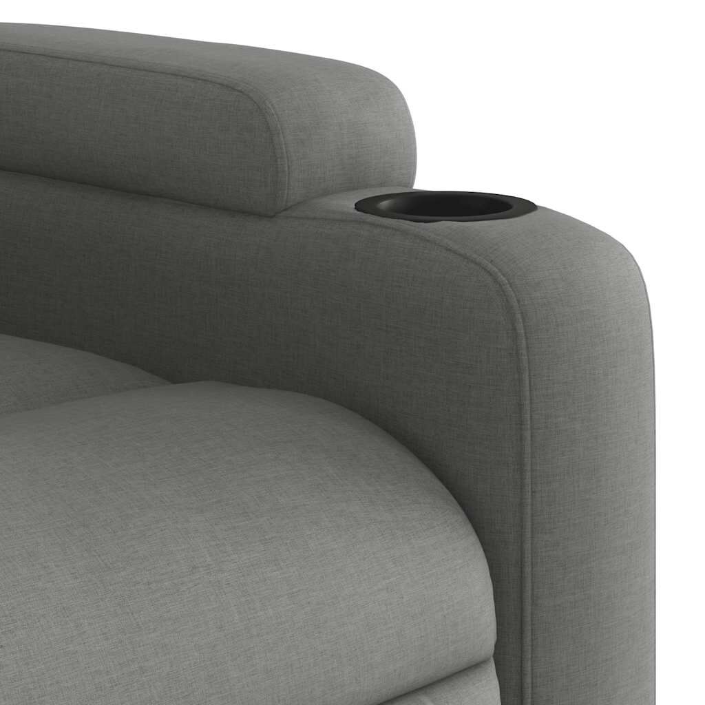 Stand up Massage Recliner Chair Dark Grey Fabric Price