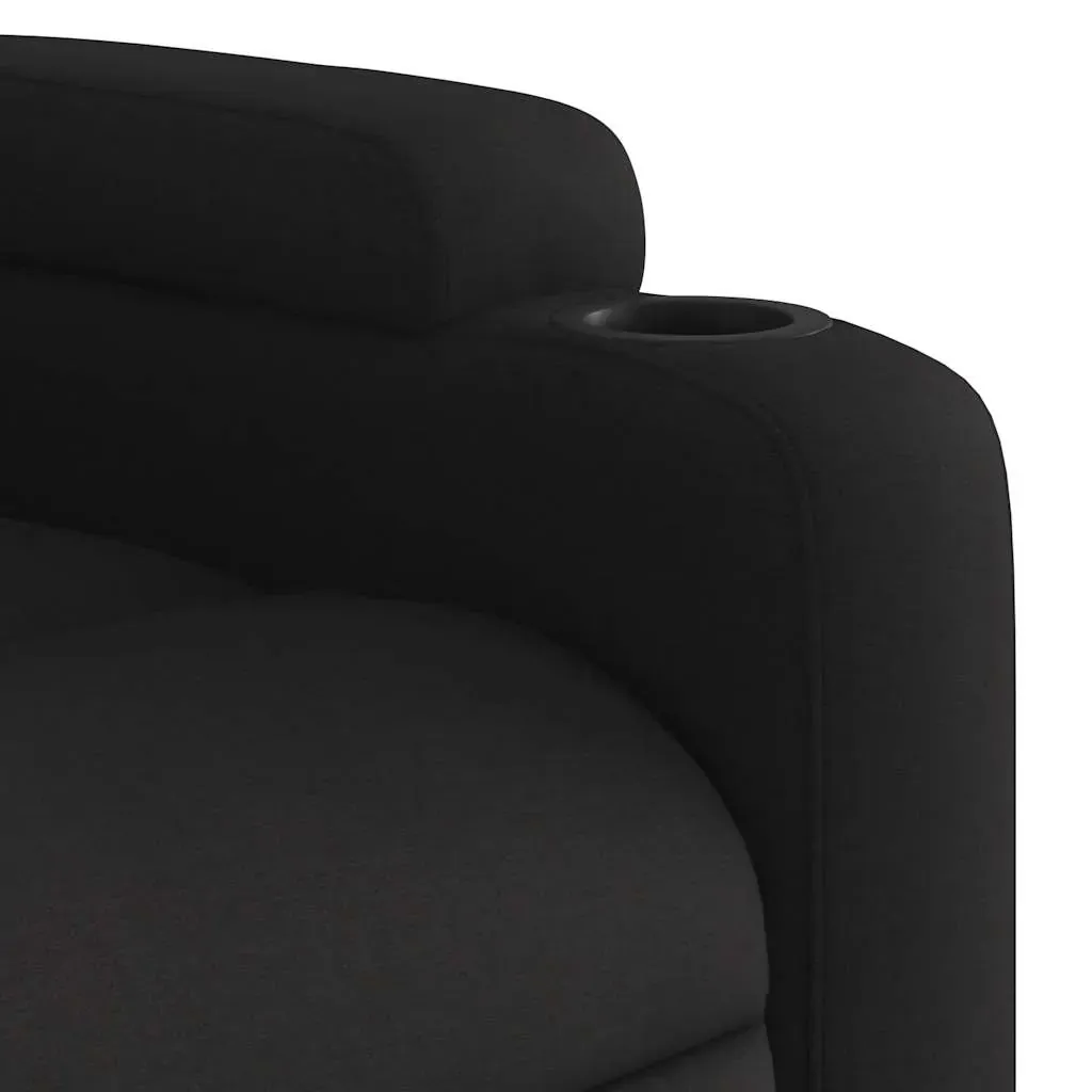 Stand up Massage Recliner Chair Black Fabric Price