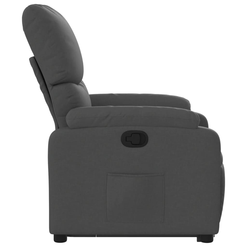 Stand up Recliner Chair Dark Grey Fabric Price