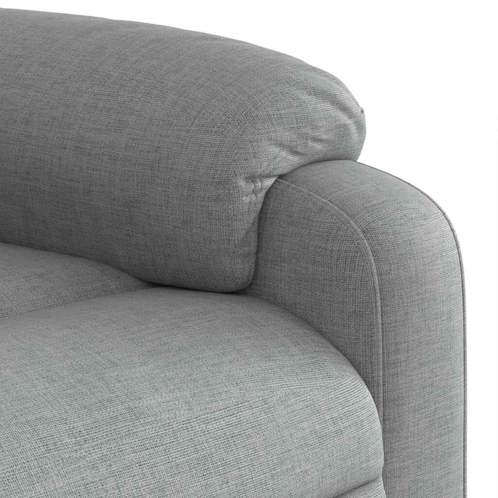 Stand up Massage Recliner Chair Light Grey Fabric Price