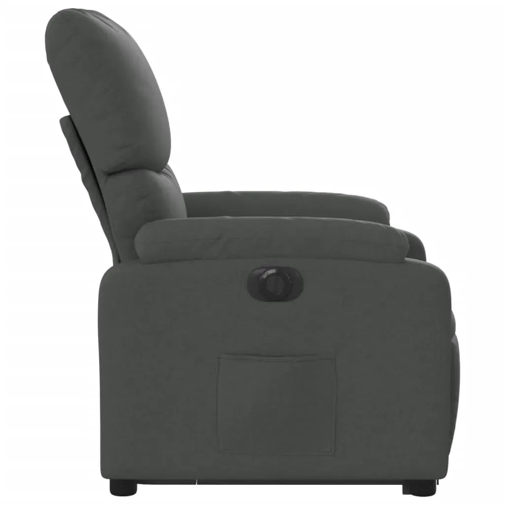 Electric Stand up Recliner Chair Dark Grey Fabric Price